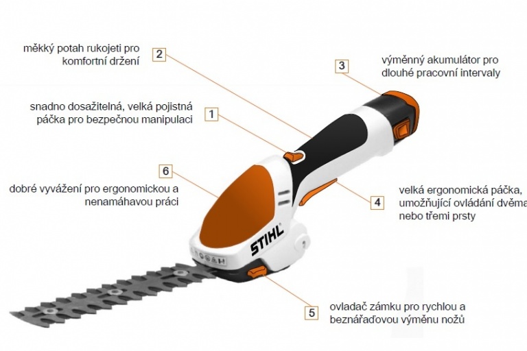 Nejmenší akumulátorové nůžky od firmy STIHL - foto č. 2