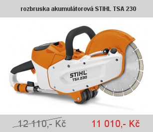 rozbruska akumulátorová STIHL TSA 230 rozbruska akumulátorová STIHL TSA 230