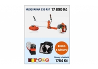 křovinořez Husqvarna 535 RXT + štít se sluchátky, rukavice a struna křovinořez Husqvarna 535 RXT + štít se sluchátky, rukavice a struna