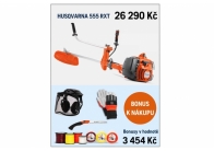 křovinořez Husqvarna 555 RXT + štít se sluchátky, rukavice, struna a pilka křovinořez Husqvarna 555 RXT + štít se sluchátky, rukavice, struna a pilka