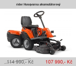 rider Husqvarna akumulátorový rider Husqvarna akumulátorový