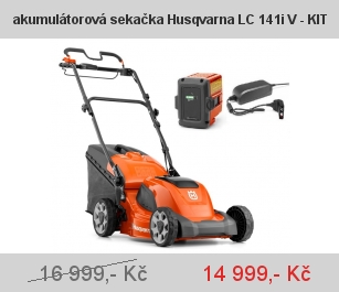 akumulátorová sekačka Husqvarna LC 141i V - KIT akumulátorová sekačka Husqvarna LC 141i V - KIT