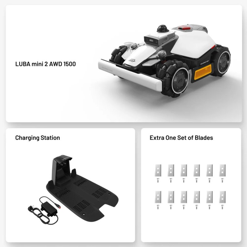 robotická sekačka Mammotion LUBA mini 2 AWD 1500 robotická sekačka Mammotion LUBA mini 2 AWD 1500
